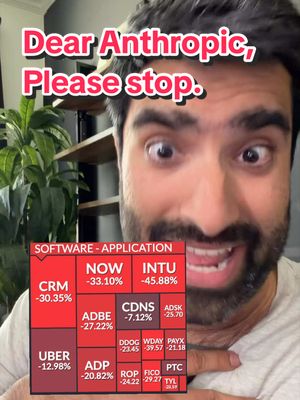 My portfolio is in shambles because of Claude plug-ins. Anthropic needs to chill. #admaniexplains #stockmarket #investing 