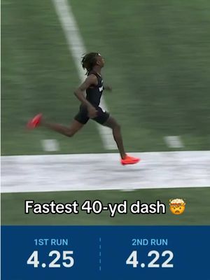 Will anyone beat @Xavier worthy’s time this year? 🤔 📺: 2/26-28 on NFLN #chiefs #kansascity #xavierworthy #nflcombine #indianapolis 