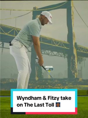 Up and over The Last Toll 🌉 📺: @ESPN #TGL #golf #wyndhamclark #mattfitzpatrick 