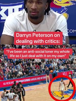 Darryn Peterson explains how he doesn’t let the outside noise get to him 👀 (Via: WIBWAndrew/X, WIBWSports/X, fgsden/X) #kansas #darrynpeterson #collegebasketball #NBA #ncaa 