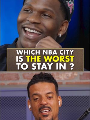 Utah ain’t the only NBA city on Max’s hit list 😭  Anthony Edwards called out the league’s nastiest spots… Matt & Max added a few. #AnthonyEdwards #MadMax #NBA #Nasty @Matt Barnes #MattBarnes