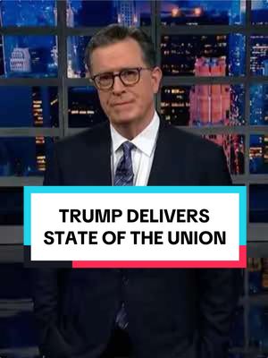 We tried to understand Trump's State of the Union. We tried. But couldn't. #StephenColbert #StateOfTheUnion
