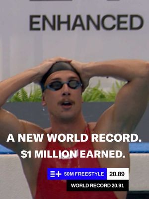 One year ago today, @kristian_gkolomeev broke the 50m freestyle world record in 20.89 seconds.  $1 million earned. The fastest swimmer in history.