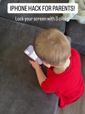 This was a game changer for us! Anytime we were ever chatting with cousins,  both kids were just wanna hang up because the big red button is so tempting!! 🔴 This is awesome because you can lock the entire screen and all of the buttons on the phone or you can pick and choose what you want.  ✨ Save this video & make sure to share this with whoever you FaceTime most- and be sure to follow along for more mom tips!  #momhack #momtips #momsofinstagram #toddlermom #parentinghacks