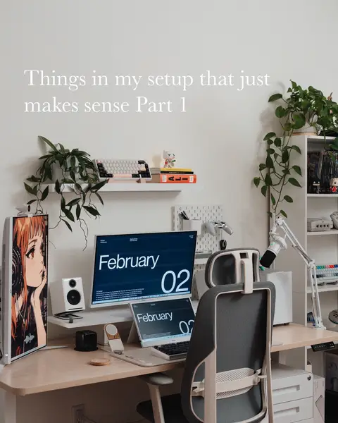 A lot of you have been asking about some of the items in my setup so I thought I’d share a current breakdown. You can also find links to most, if not everything mentioned in my bio including my full PC build.  If you have questions let me know and make sure to look out for Part 2! #desksetup #pcsetup #GamingSetup #homeoffice #officedecor 