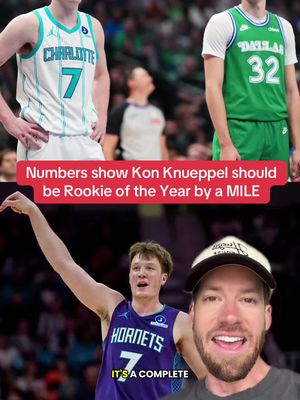 Kon Knueppel is separating himself as the best Rookie, and should win Rookie of the Year award #konknueppel #NBA #nbarookies #charlottehornets  