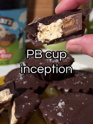What do you call a peanut butter cup made with Peanut Butter Cup ice cream?? A dream come true. #benandjerrys #peanutbuttrecup #pbcup 