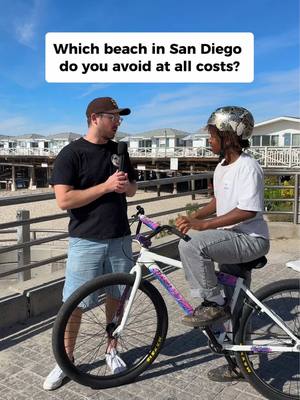 Which beach in San Diego do you avoid at all costs? #sandiego #streetinterview #manonthestreet 