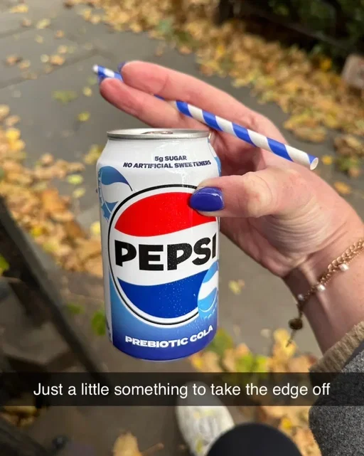 It’s like a reward. #taketheedgeoff #pepsi #funny 