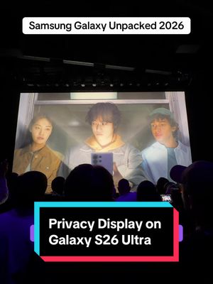 The world’s first Privacy Display will be built into Samsung Galaxy S26 Ultra, with the ability to add maximum security protection. #samsung #galaxyunpacked #privacy #s26ultra 