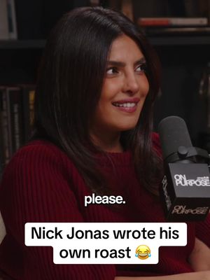 @Nick Jonas may have wrote his own roast but no one could’ve delivered it better than Priyanka 😂   My full episode with Priyanka Chopra Jonas is out everywhere now. Search ‘On Purpose with Priyanka Chopra’ to watch on YouTube🎙️🙏 #jonasbrothers #nickjonas #priyankachopra #roast #comedy 