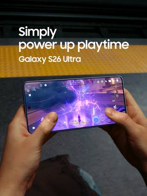 An unbeatable gaming experience with the latest customized processor. #GalaxyS26Ultra doesn’t slow down, so you can level up 🏆 #GalaxyAI #GalaxyS26 #Samsung Learn more: samsung.com