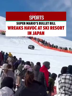 Add this to the list of things to look out for while skiing 'cause apparently someone in Japan thought it was a good idea to dress as Bullet Bill and hit the slopes. ⛷️🎯