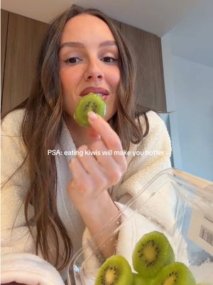 Brb eating kiwis everyday 🥝 