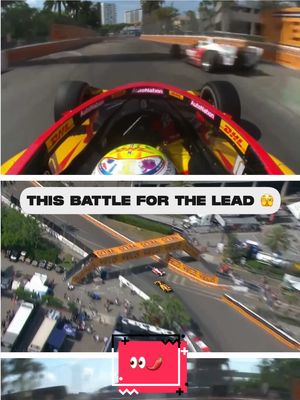 A little spice from 2023 🌶️👀   Scott McLaughlin and Romain Grosjean were not willing to give up the fight for the lead. #INDYCAR #racing @INDYCAR on FOX 