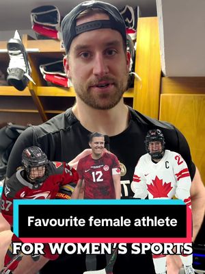 in honour of women in sport night tomorrow we asked the guys who their favourite female athlete is? 🏒 #womeninsport  #sens #mariephili