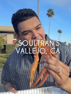 TRYING FRIED SEAFOOD IN VALLEJO 🦀🍤🧈 Soultran’s Seafood has been all over our feed for the longest time and we finally had a chance to try it!! The seafood in there is so fresh and they have a little bit of everything. You pick what you want and you can either take it home raw or ask them to fry everything for you for $3/pound. The batter made everything super crunchy, asmr with no mic needed lol  We spent a total of $65 and here’s what we got: 🦀 1 Snow Crab Clusters  🦐 1/2 lb Colossal Prawns  🐟 1/2 lb Basa  🦀 1 Dungeness Crab Cluster 🥔 A side of Hush Puppies  🧈 Garlic Butter  📍Soultran’s Seafood - 651 Broadway, Vallejo, CA 94590