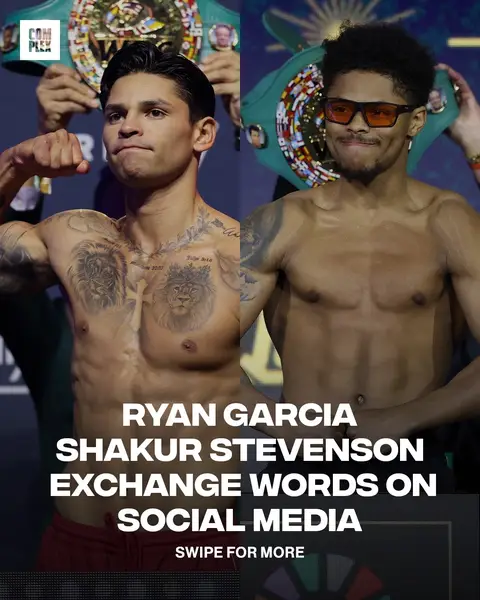 Ryan Garcia and Shakur were on X talking greasy … trying to set up their fight 😳 (Via: ryangarcia & @Shakur Stevenson)