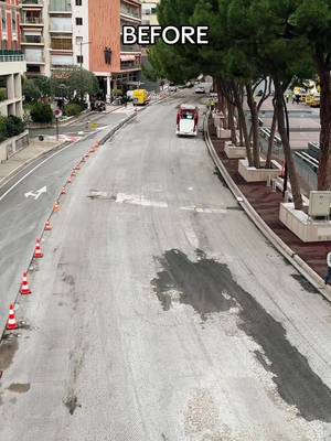 New tarmac done 🙌✅ #MonacoGP #MonacoCircuit #MonacoEPrix 