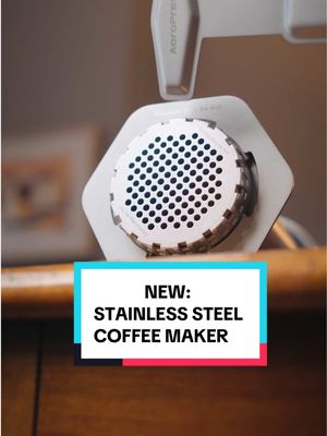 What happens when you use a metal coffee brewer?  @AeroPress just launched one of their highest quality brewers And using code EMILEE you can get 20% of order #aeropress #pressforbettercoffee  .