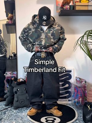 Simple Timberland Fit  #streetwear #fashion #fashiontiktok #outfit #baggy 