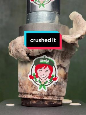 our new thin mints frosty fusion is #satisfying #aesthetic #viral #hydraulicpress #crushedcookies
