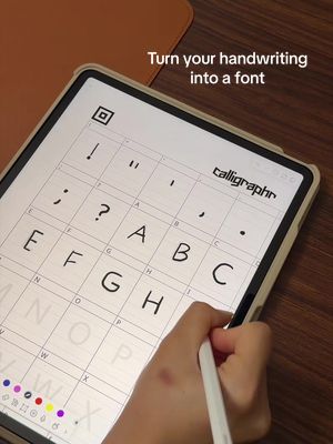 iPads are so fun 🫶🏼 #font #ipad #calligraphr 
