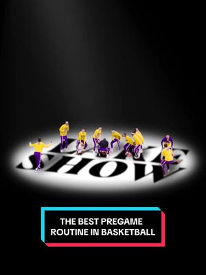 The best pregame routine in basketball 😎 #lakers