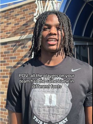 And this is why we have nicknames 😅 #dukefootball #CollegeFootball #footballtiktok 