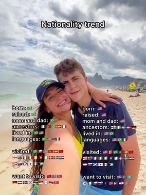 Honestly wanted to add every single flag in the countries I want to visit. . . . #nationality #trend #couple #mixedcouple #travel international couple | Brazilian | American | mixed couple | nationality trend