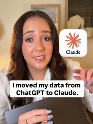 Save these steps on how to move your data from @ChatGPT to @Claude: Follow for more data & AI! 1. Export your ChatGPT data: Settings → Data Controls → Export Data. You'll get an email with a zip file containing your conversation history. 2. Find what's worth keeping: Don't try to move everything. Open the file and identify conversations you'd actually reference again. 3. Copy-paste conversation files into Claude: No bulk import exists, so paste your key conversations directly into Claude with a quick "here's context from a previous project." 4. Rebuild your custom instructions: Recreate your ChatGPT custom instructions in Claude under Settings → User Preferences. 5. Use Projects for ongoing work: Claude's Projects feature gives you persistent memory, so set those up to replace your most active ChatGPT threads. This will help you feel like your first time on Claude isn't a first date!!
