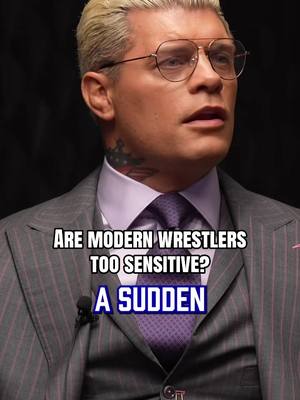Have wrestlers gotten too sensitive to what fans say? @Mostly Sports Show #codyrhodes #WWE #eliminationchamber @Cody Rhodes 