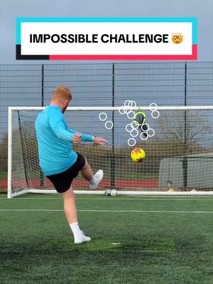 Easy, hard, IMPOSSIBLE football challenge! 🤯😍 #footballskills #football #Soccer #footballtiktok #footballtok 