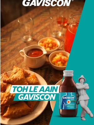 Iftar guzray carefree! Ley aain Gaviscon and get instant relief from indigestion. #Gaviscon #BadhazmiKaFauriHal #Heartburn #Indigestion #Acidity