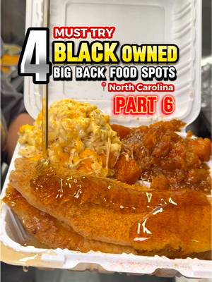 🗣️If your BACK start spreading, don’t blame us! It’s Black History Month and you’ve been asking for the Black-Owned Food Spot HIT LIST… so here we go! 8000 views and we got Part 7 on standby! HIT List: 📍 @King of soul - NC Food Truck 📍 @NataBelles Desserts - Winston-Salem, NC 📍 @Chickenhutdurham - Durham, NC 📍 @Shmack’n Co - NC Food Truck ••••••••••••••• #nccheck #raleighnc #northcarolina #explorepage #nctiktok  