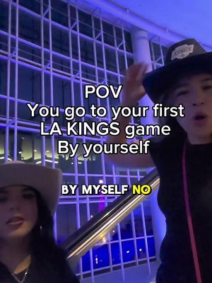 POV you go to your first LA Kings game. We lost but vibes were 10/10 🙌🏻 Met @Alexa Lynnae and friends. Vibes 🔥 #fyp #solodateideas #lakings #hockeygame #pov 
