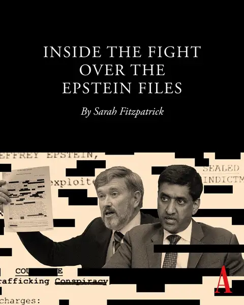 An unlikely duo of lawmakers partnered with Jeffrey Epstein’s victims to force the release of millions of documents, Sarah Fitzpatrick reports. In an account drawn from interviews with more than 40 people, she explores the campaign—and what it hopes to accomplish. “I have been reporting on Epstein—his criminal investigations, his network of powerful friends, and his hundreds, possibly thousands, of young victims—for almost a decade,” Fitzpatrick writes. “I’ve chronicled the many false starts and dashed hopes for accountability following Epstein’s second arrest in July 2019, his death while in custody, and the efforts to bring others in his network to justice. I have spent years trying to figure out what, if anything, Donald Trump knew about Epstein’s abuse of young women, and whether the president was at all involved. On this question and many others, I was repeatedly told: ‘The story is over.’ “But over the past several months, something extraordinary has happened,” she continues: Republican Representative Thomas Massie of Kentucky and Democratic Representative Ro Khanna of California “partnered with a group of Epstein survivors and a few female Republican lawmakers to successfully push for legislation mandating the release of the so-called Epstein files. It was the most significant act of defiance by Republicans in Congress against the president in his second term, and it transformed what had been treated as a fringe conspiracy theory into a populist rallying cry.” The volume of records collected over several decades—“and the hundreds if not thousands of people who may have information about Epstein and his criminal enterprise but have not been questioned by law enforcement—is both mind-boggling and tragic,” Fitzpatrick writes at the link in our bio. “But Justice Department officials have suggested that they are done investigating Epstein’s alleged co-conspirators and have no plans to pursue additional federal charges. That stance—coupled with the department’s extensive and inconsistent redactions in the documents—has prompted even more suspicion. And no one faces more insistent questions about what he might be trying to hide than the president.” 🎨 : The Atlantic. Illustration sources: Nathan Posner / Anadolu / Getty; Bill Clark / CQ-Roll Call / Getty; Jon Elswick / AP.