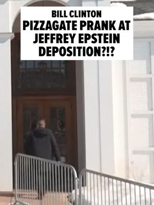 Pizza break on the hot seat 🍕👀 Bill Clinton was deposed in Upstate New York over questions tied to his relationship with Jeffrey Epstein — and around 12:30 PM ET, aides rolled in with a stack of pizzas. 🎥: AP