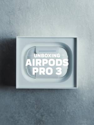 ASMR Unboxing of the AirPods Pro 3 #apple #airpodspro #ios26 #appleunboxing #Tech