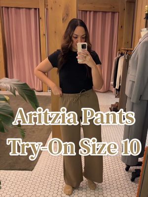 Trying on all of Aritzia’s most popular pants in a size 10 so you don’t have to! #size10fashion #aritzia #aritziahaul #workwear #fashionhelp @Aritzia 