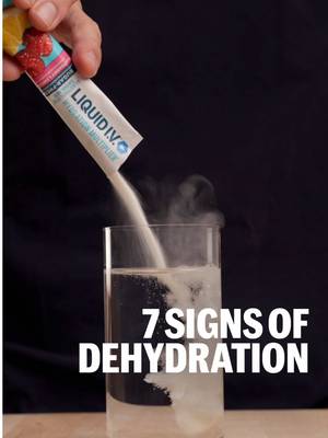 💧7 SIGNS OF DEHYDRATION💧 Some are obvious. Some aren’t. Small hydration shifts can show up in subtle ways. Hydration isn’t just about drinking more water. It’s also about helping your body absorb water more effectively—which is where Liquid I.V. comes in. If you’d like a deeper breakdown of what’s happening physiologically and how electrolytes support fluid balance, comment below.  #liquidiv #liquidivpartner 