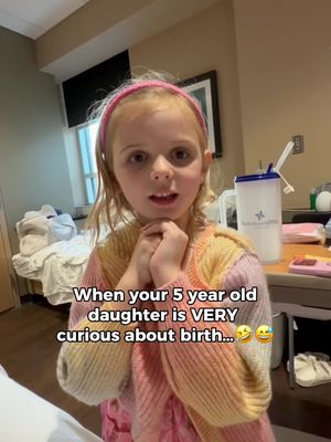 I was not prepared to answer all of these questions 🤣 so backstory…Stella is 5 going on 25!!! She is curious about everything & always has TONS of questions. Being the oldest & only girl, she is basically like a little mommy to her younger brothers. She was so excited to meet her new baby brother (even tho she might’ve wanted a sister lol). I knew she was going to have so many questions but I was not prepared to answer some of these hahaha🤣  On a real note, I know she is going to be SOOO much help as I basically have 2 babies (Irish twins) I’ll be taking care of. She is such a good big sister!!! 🥹 #bigsister #birth 