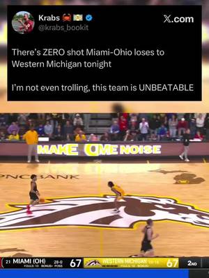 Miami Ohio stays undefeated! #cbb #fyp #collegebasketball #miamiohio #basketball 