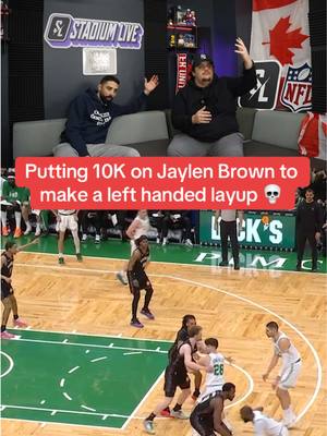 Jaylen Brown made a left handed layup 😭 ✌️  Predict on sh*t you won't find anywhere else only on Stadium Live📲 #NBA #basketball #nbabasketball #jaylenbrown #celtics 