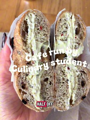 I’ve been keeping this spot a secret but I can’t hide it anymore! CSCA cafe is serving up bagelsaurus bagels without the line, scratch made pastries and specialty desserts from the culinary school across the street that is renowned for 50 years. Plus if you get lucky, you can score 50% off bagelsaurus bagels!!!
