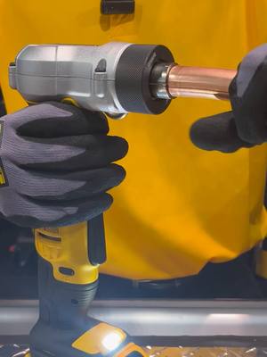 There’s nothing like a perfect fit Link in bio. 20V MAX* Copper Swage Tool Kit – DCE450D1 #DEWALTTough #DEWALT