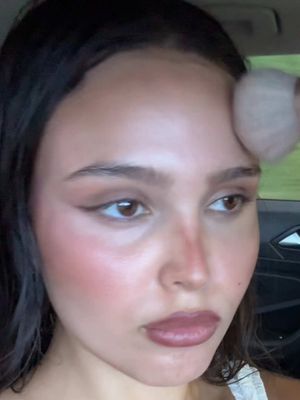 This was so cute  @Rare Beauty @EltaMD Skin Care @Glossier @MERIT Beauty @ColourPop Cosmetics @ONE SIZE BEAUTY @Well People @Anastasia Beverly Hills  #grwm #makeup #makeuptutorial #glowymakeup #fyp 