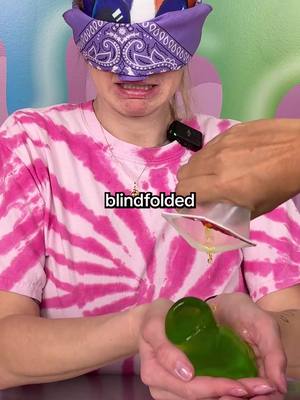 I wore TWO blindfolds so you can’t yell at me 😤 Peachybbies.com restocks with slimes Friday at 7pm EST! ✨🎉