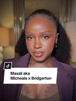 M A S A L I  B A D U Z A • aka Micheala - Bridgerton press day. Hair & Video by me.   Texture TEXTURE! #dionnesmith #masalibaduza #bridgerton #micheala 