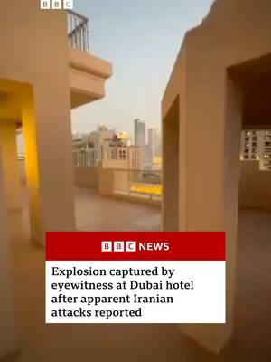 Dubai authorities say four people were injured after an "incident occurred" in a building in the Palm Jumeirah area, after an explosion was seen at the Fairmont The Palm hotel. #Dubai #Iran #News #BBCNews